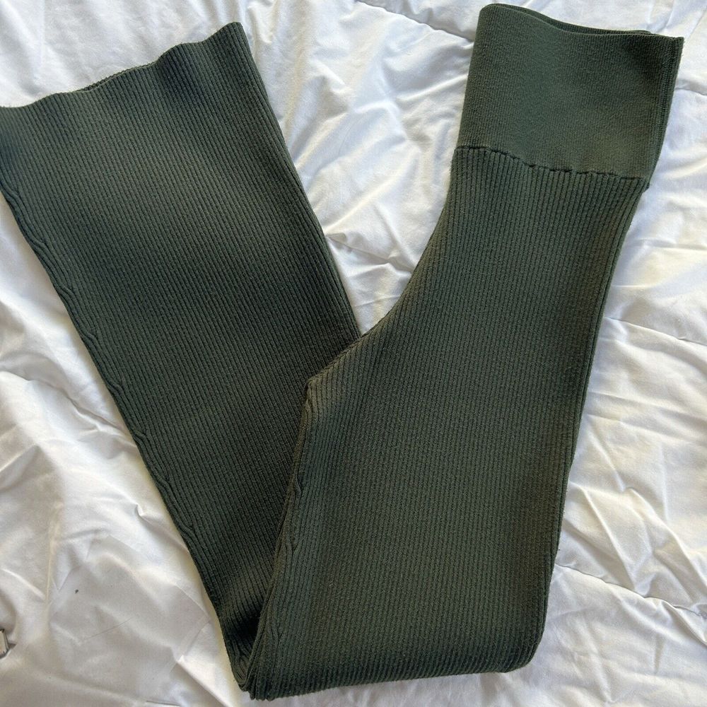 Hatch Maternity Knit Flare Pant Before, During, After Over Under Size 3 Large